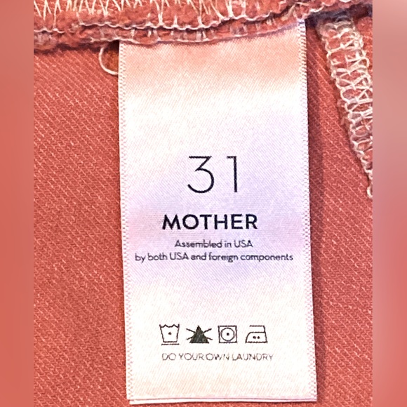 NWT MOTHER Red Ruffle Asymmetric Mini Denim Skirt- Sz 12 US - Picture 8 of 10